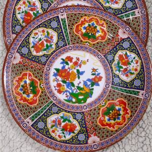 Vintage Tar Hong   Thunder Group 10" Plates  Melamine  Lot of 4 *Read